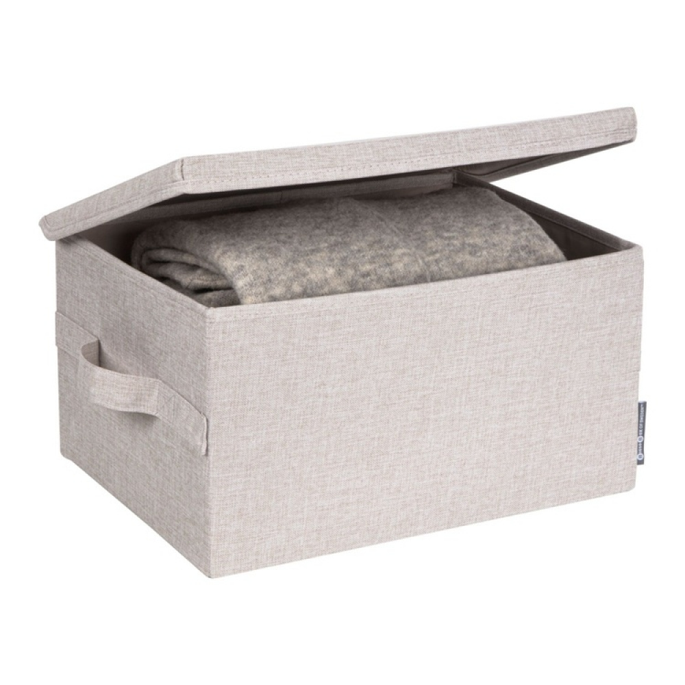 Säilytyslaatikko kiinteällä kannella 26 l, Bigso, beige ryhmässä Säilytys / Säilytyskorit / Bigso säilytyslaatikoita @ SmartaSaker.se (40223)
