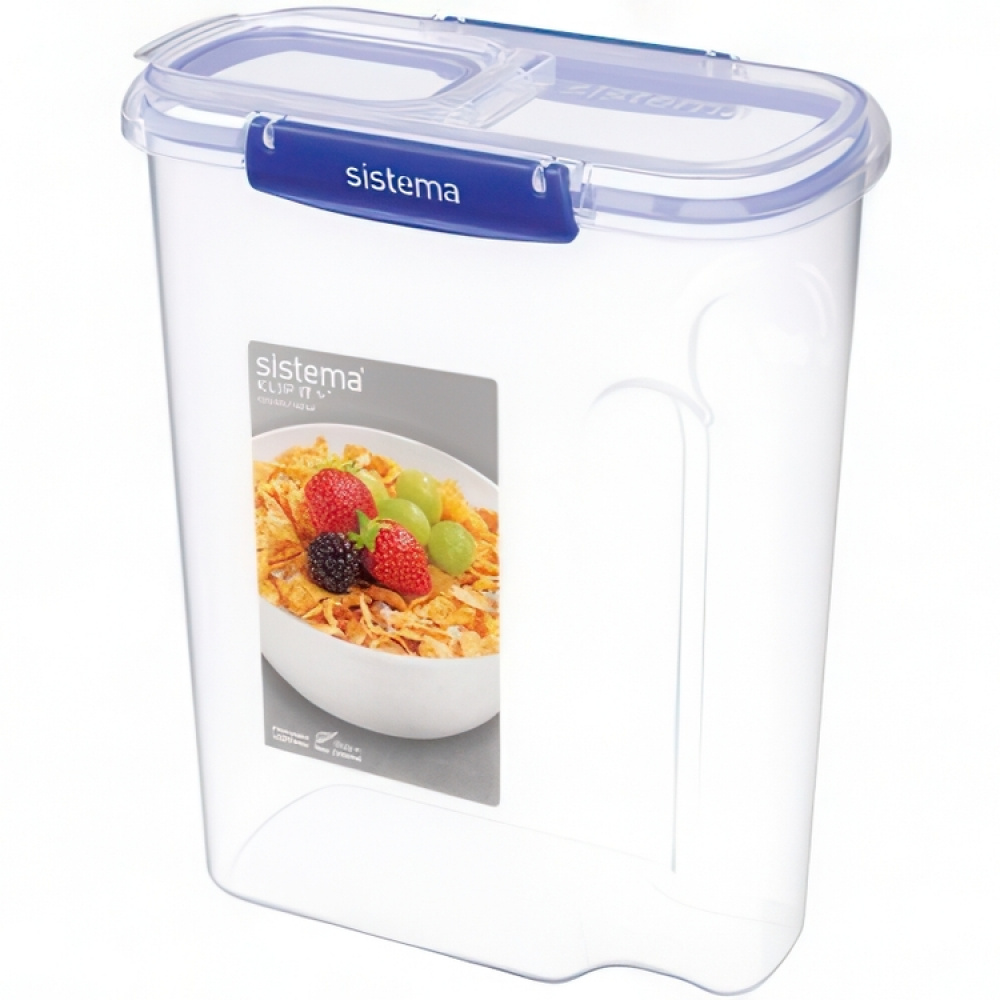 Iso säilytyspurkki kippikannella 4,2 l, Sistema ryhmässä Säilytys / Keittiön säilytys / Säilytysvuokot / Sistema säilytysastiat @ SmartaSaker.se (40265)