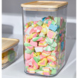 Korkea säilytyspurkki puukannella 3 l, iDesign
