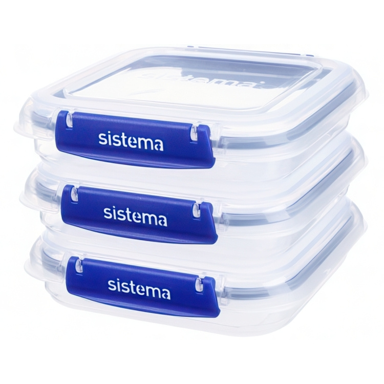 Voileipärasia 3-pack 0,52L, Sistema ryhmässä Säilytys / Keittiön säilytys / Ruoan säilytysastiat / Muovilaatikot @ SmartaSaker.se (40349)