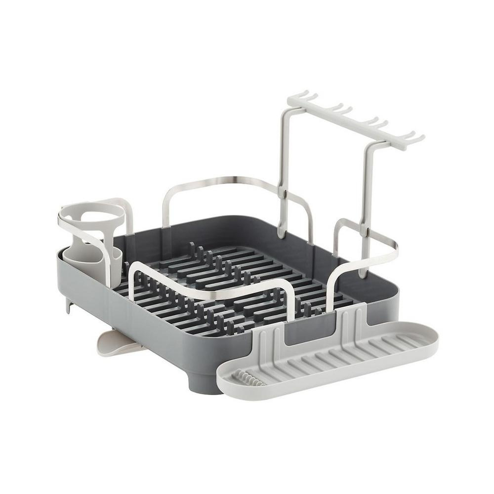 Astiankuivausteline viinilasipidikkeellä, HOLSTER DISH RACK, 42 x 34,5 x K15 cm, Umbra ryhmässä Säilytys / Keittiön säilytys / Astianpesukoneet ja tiskipöydät @ SmartaSaker.se (40450)