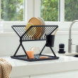 Kokoontaitettava astiankuivausteline, Brabantia, tummanharmaa