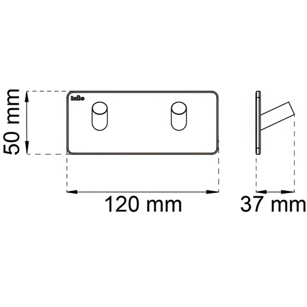 Itsekiinnittyvä koukkurima 2 koukkua, Habo ryhmässä Säilytys / Magnetit ja itsekiinnittyvät / Itsekiinnittyvät koukut @ SmartaSaker.se (40503)