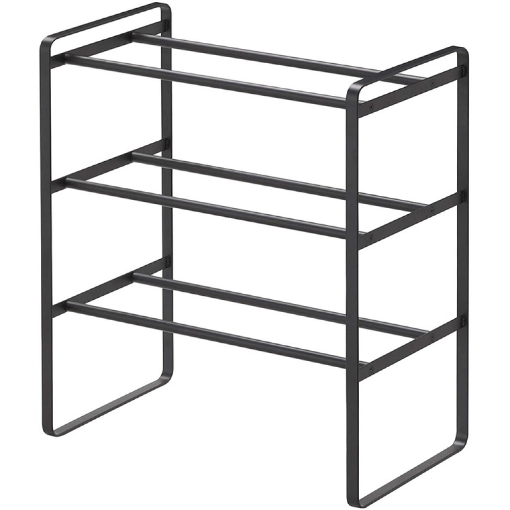 Levennettävä kenkähylly 3 tasoa, 41–70 cm, Yamazaki, musta ryhmässä Säilytys / Eteistallennus / Kenkätelineet @ SmartaSaker.se (40563)