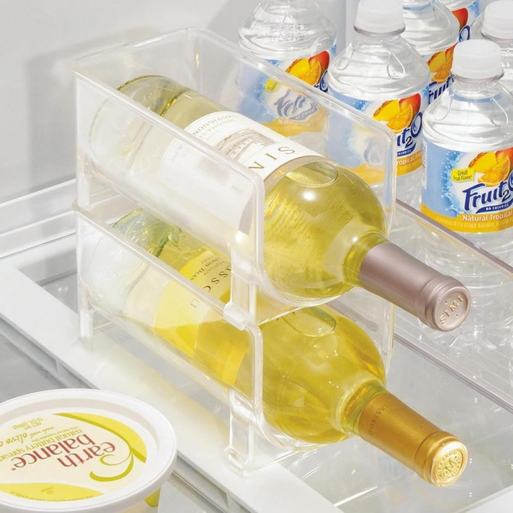 Pulloteline, pinottava, RPET WINE & DRINK RACK, 10 x 20 x K 10 cm, läpinäkyvä ryhmässä Säilytys / Keittiön säilytys / Jääkaappisäilytys @ SmartaSaker.se (40603)