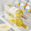 Pulloteline, pinottava, RPET WINE & DRINK RACK, 10 x 20 x K 10 cm, läpinäkyvä