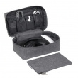 Asustekotelo lisäpussilla, BIGSO ACCESSORIES ORGANIZER, harmaa