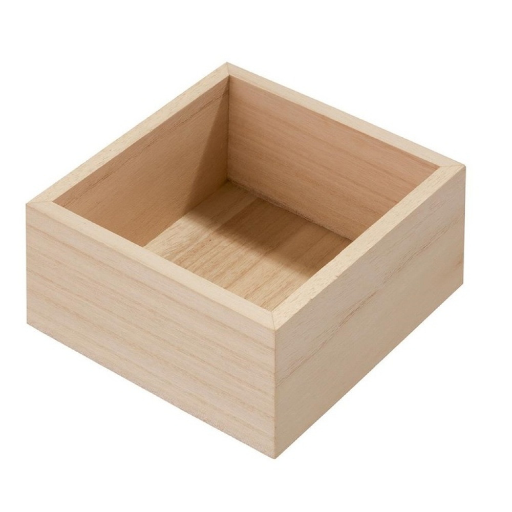 Laatikkojärjestäjä puuta, 12,7x12,7 cm, iDesign ryhmässä Säilytys / Keittiön säilytys / Säilytysvuokot @ SmartaSaker.se (40684)