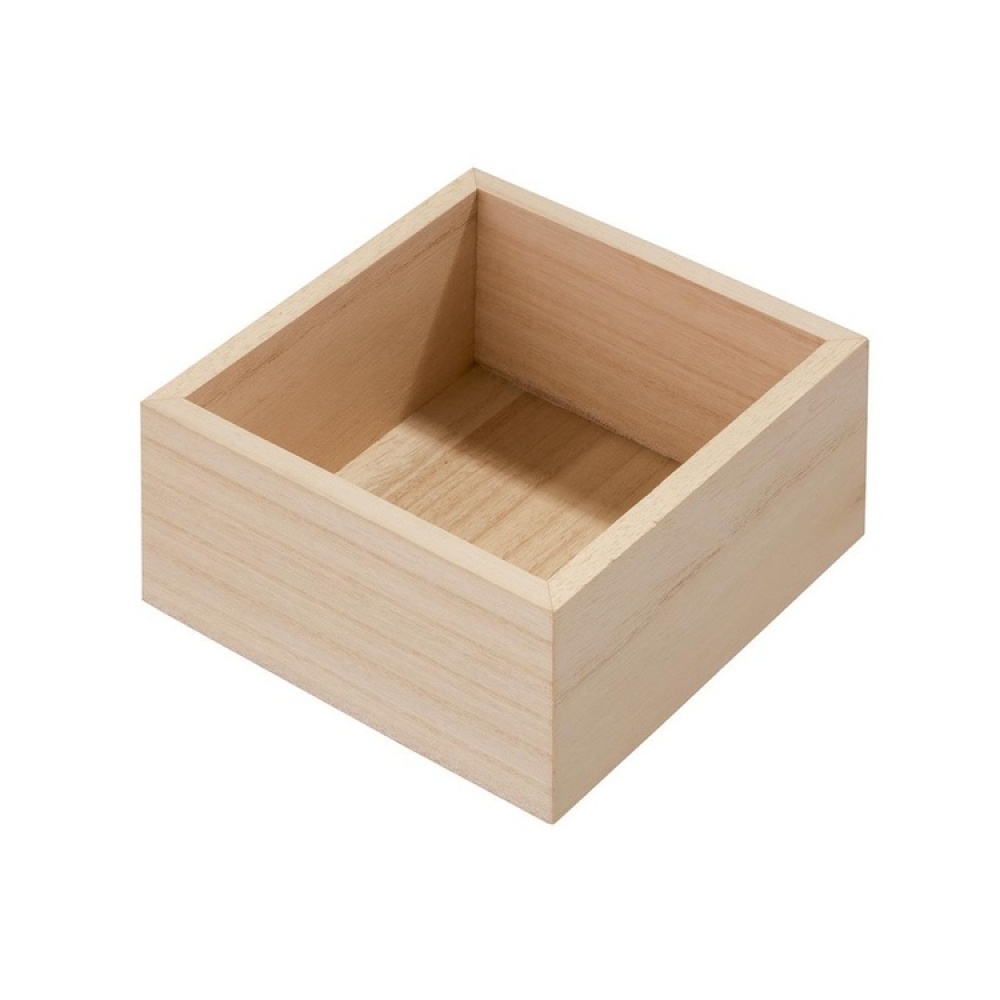 Laatikkojärjestäjä puuta, 12,7x12,7 cm, iDesign ryhmässä Säilytys / Keittiön säilytys / Säilytysvuokot @ SmartaSaker.se (40684)