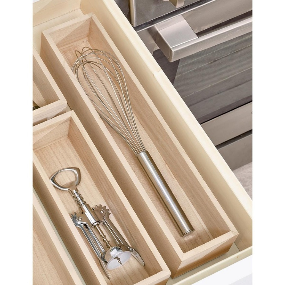 Laatikkojäsennin puuta, 38x8,6 cm, iDesign ryhmässä Säilytys / Keittiön säilytys / Järjestä keittiökaapit / Välinepakkaukset @ SmartaSaker.se (40692)