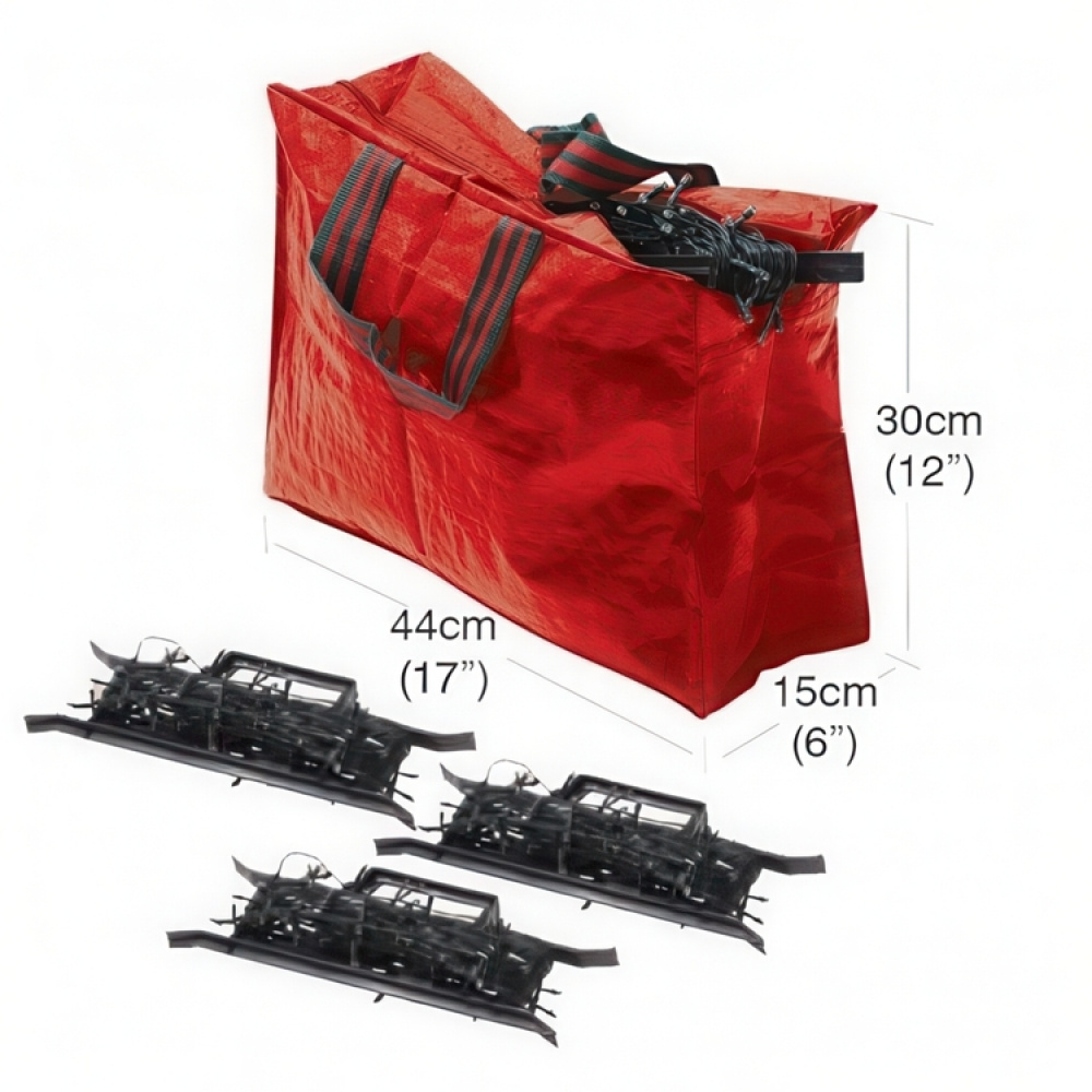 Opbevaringspose med 3 kabel-oprul, 44x15x30 cm ryhmässä Ajankohtaista / Katso kaikki älykkäät tuotteet @ SmartaSaker.se (40732)