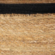 Säilytyskori merilevästä ja juutista, MEDIUM PANIER DE RANGEMENT, 29 x 20 x K 15 cm, Luonnonvärinen / Musta
