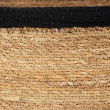 Säilytyskori merilevästä ja juutista, SMALL PANIER DE RANGEMENT, 24 x 15 x K 12 cm, Luonnollinen / Musta