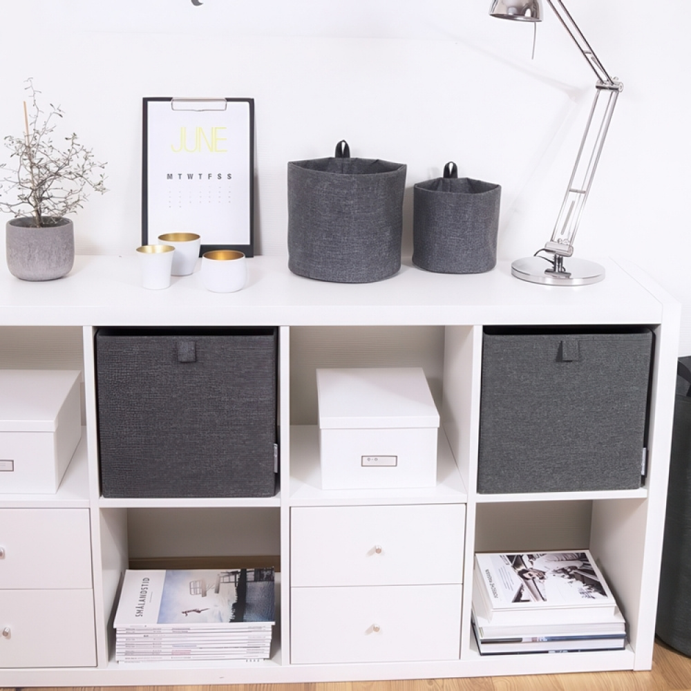 Säilytyskuutio kangasta, Bigso, beige ryhmässä Säilytys / Säilytyskorit / Bigso säilytyslaatikoita @ SmartaSaker.se (40741)