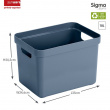 Korkea avoin säilytyslaatikko 18 l, Sigma, sininen