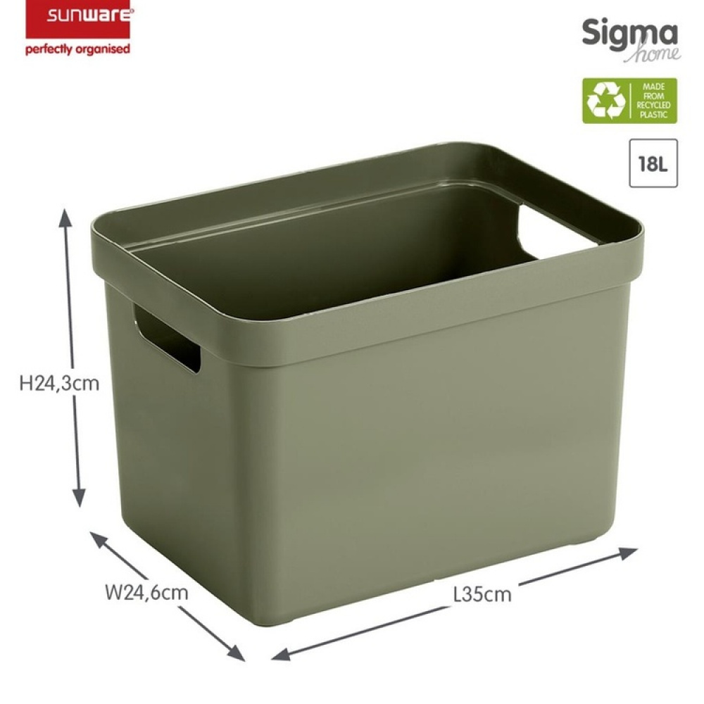 Korkea avoin säilytyslaatikko 18 l, Sigma ryhmässä Säilytys / Säilytyskorit @ SmartaSaker.se (40762)