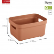 Avoin säilytyslaatikko 2,5 l, terrakotta