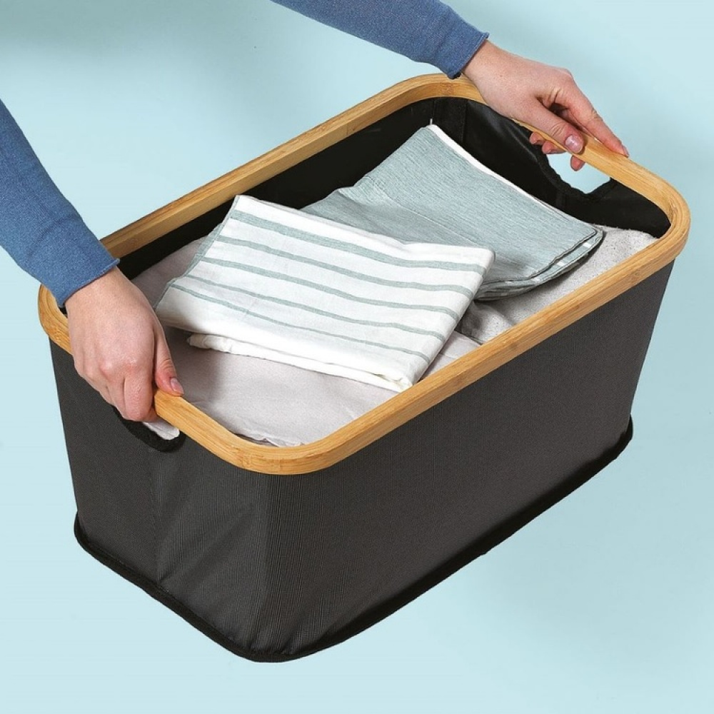 Säilytyskori kangasta 45 l ryhmässä Säilytys / Vaatekaappivarasto / Lajittelulaatikot @ SmartaSaker.se (40766)