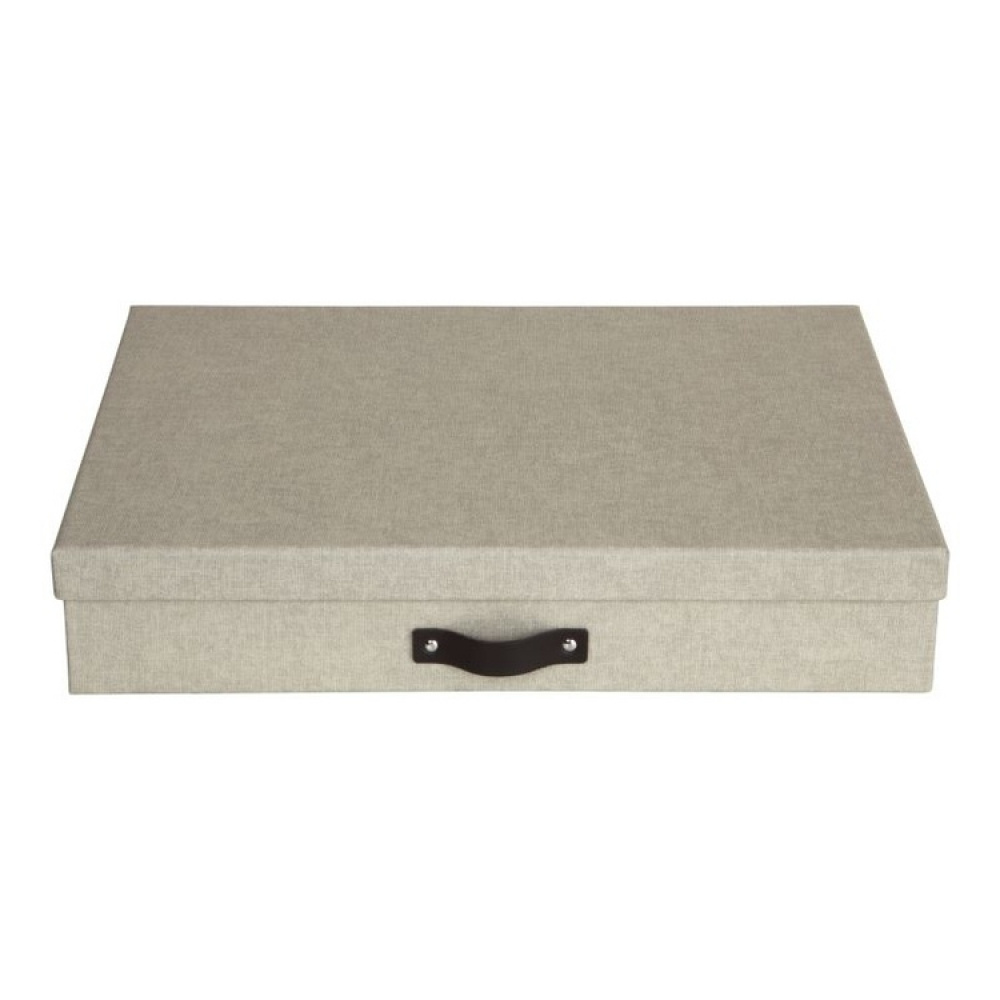 Säilytyslaatikko A3, Sverker canvas, Bigso, Beige ryhmässä Säilytys / Säilytyskorit / Bigso säilytyslaatikoita @ SmartaSaker.se (40781)