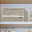Säilytyslaatikko kangasta, 50x38x24 cm, hiekka