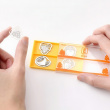 Hedelmänmuotoiset paperiliittimet E-CLIPS - FRUIT, 16 kpl, Midori, hopea