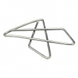 Metalliset paperiliittimet, 50 kpl, BUTTERFLY CLIPS XXL, 4,5 x 6 cm, hopea