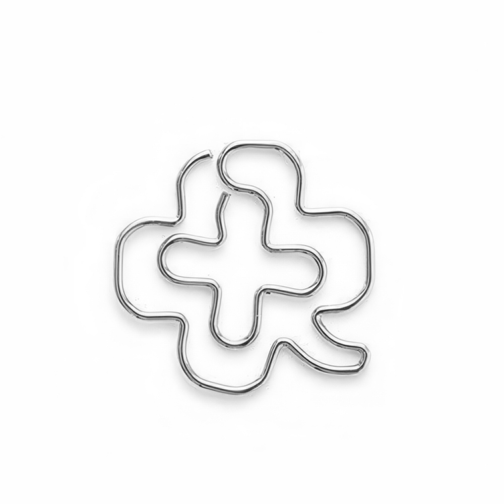 Paperiliittimet, apilanlehti, 30 kpl, D-CLIPS CLOVER, vihreä / hopea ryhmässä Säilytys / Toimistotarvikkeet @ SmartaSaker.se (41001)