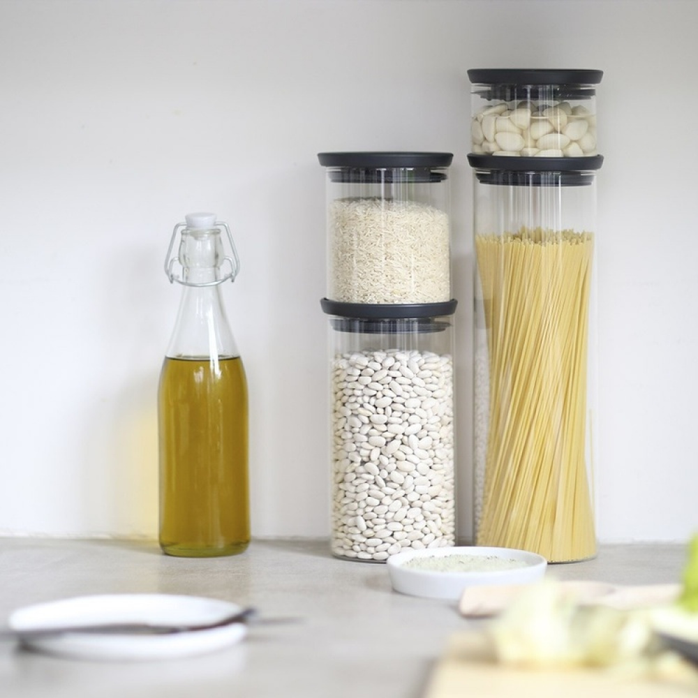 Lasipurkki 1,1 l, Brabantia ryhmässä Säilytys / Keittiön säilytys / Säilytysvuokot @ SmartaSaker.se (41005)
