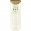 Korkea lasipurkki bambukannella 2,2 l, Pebbly