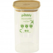 Lasipurkki bambukannella 1,4 L, Pebbly