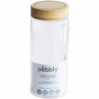 Lasipurkki bambukannella 0,85 l, Pebbly