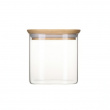 Lasipurkki bambukannella 0,8 L 3-pakkaus, Pebbly