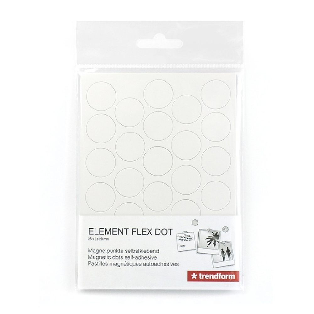 Itsekiinnittyvät magneettipisteet, 28 kpl ryhmässä Säilytys / Magnetit ja itsekiinnittyvät / Magnettivarastointi @ SmartaSaker.se (41056)