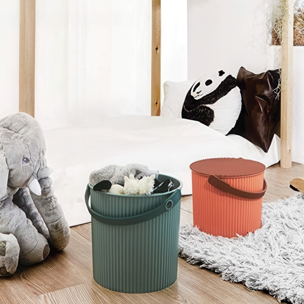 Kannellinen sanko 10 l, Omnioutil, aprikoosi/ruskea ryhmässä Säilytys / Varastointi- ja autotallivarasto / Korjeja ja ämpäreitä @ SmartaSaker.se (41077)