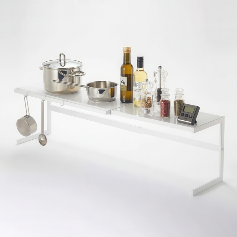 Ulosvedettävä metallihylly, 54–92 cm, Yamazaki ryhmässä Säilytys / Keittiön säilytys / Järjestä keittiökaapit @ SmartaSaker.se (41184)