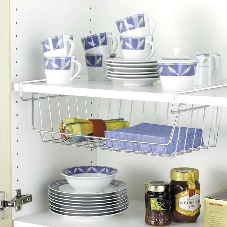 Riippuva metallikori, 44x27x15 cm ryhmässä Säilytys / Keittiön säilytys / Järjestä keittiökaapit / Alahylly-säilytys @ SmartaSaker.se (41310)