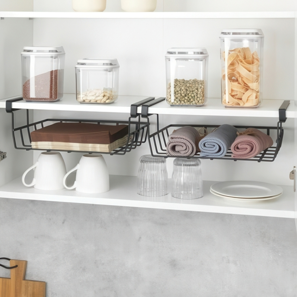 Riippuva metallikori, 34x25x13 cm ryhmässä Säilytys / Keittiön säilytys / Järjestä keittiökaapit / Alahylly-säilytys @ SmartaSaker.se (41313)
