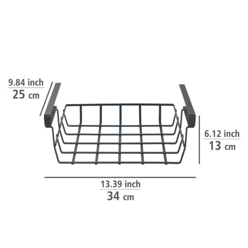 Riippuva metallikori, 34x25x13 cm ryhmässä Säilytys / Keittiön säilytys / Järjestä keittiökaapit / Alahylly-säilytys @ SmartaSaker.se (41313)