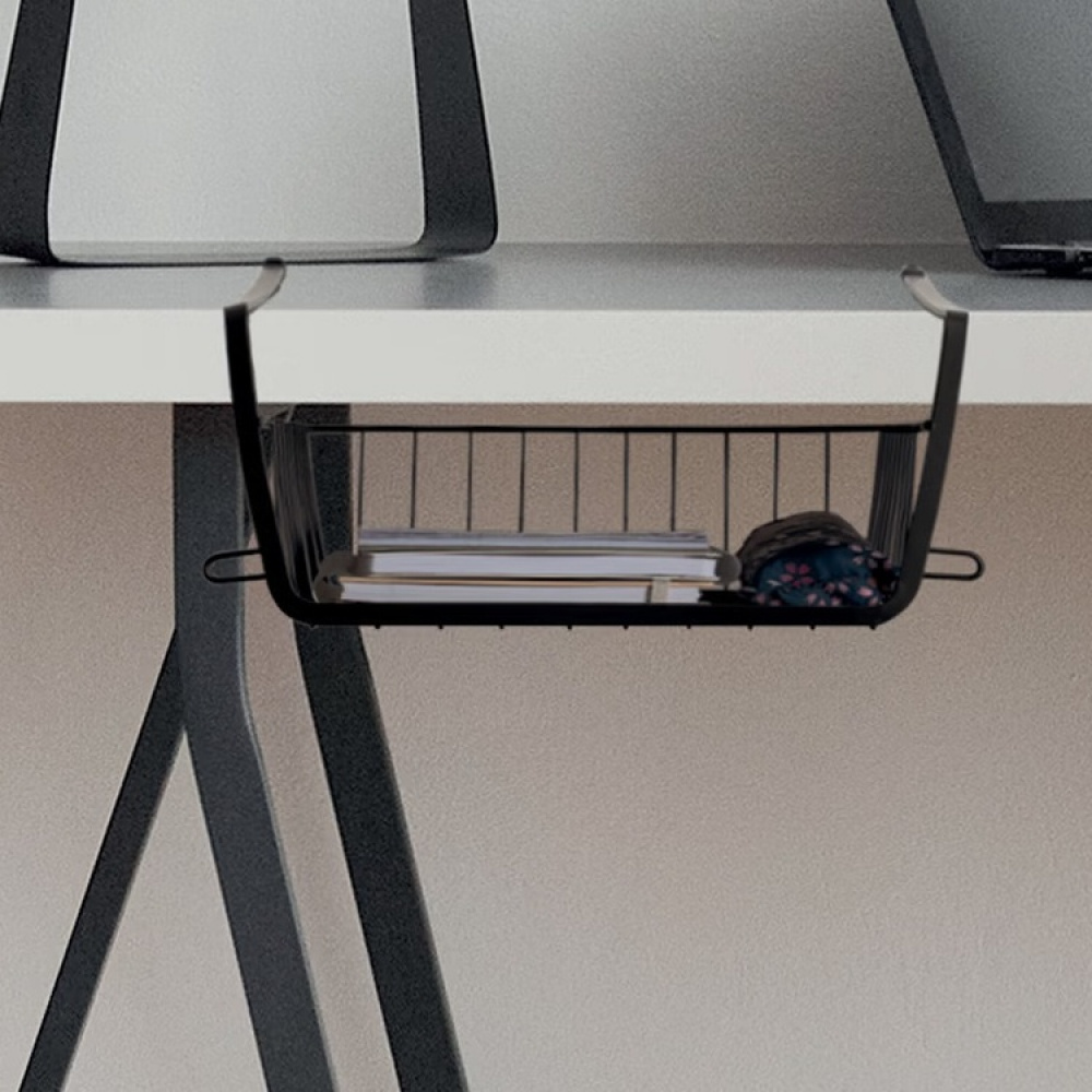 Pinottava metallinen riippukori, 31,5 cm ryhmässä Säilytys / Keittiön säilytys / Järjestä keittiökaapit / Alahylly-säilytys @ SmartaSaker.se (41322)