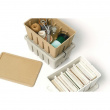 Säilytysrasia kierrätyspahvista, Beige