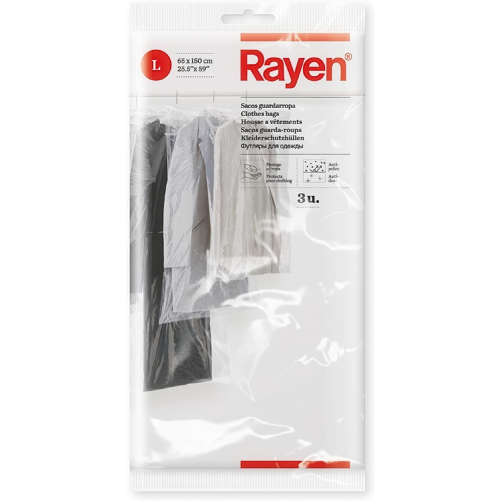 Vaatesuoja 3-pack, 150 cm ryhmässä Säilytys / Vaatekaappivarasto / Vaatekaapit @ SmartaSaker.se (41394)