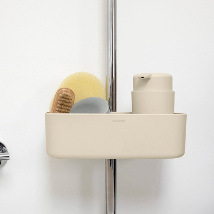 Säilytyskori suihkutankoon, Brabantia, beige ryhmässä Säilytys / Kylpyhuoneen säilytys / Kylpy- ja suihkakoreja @ SmartaSaker.se (41472)