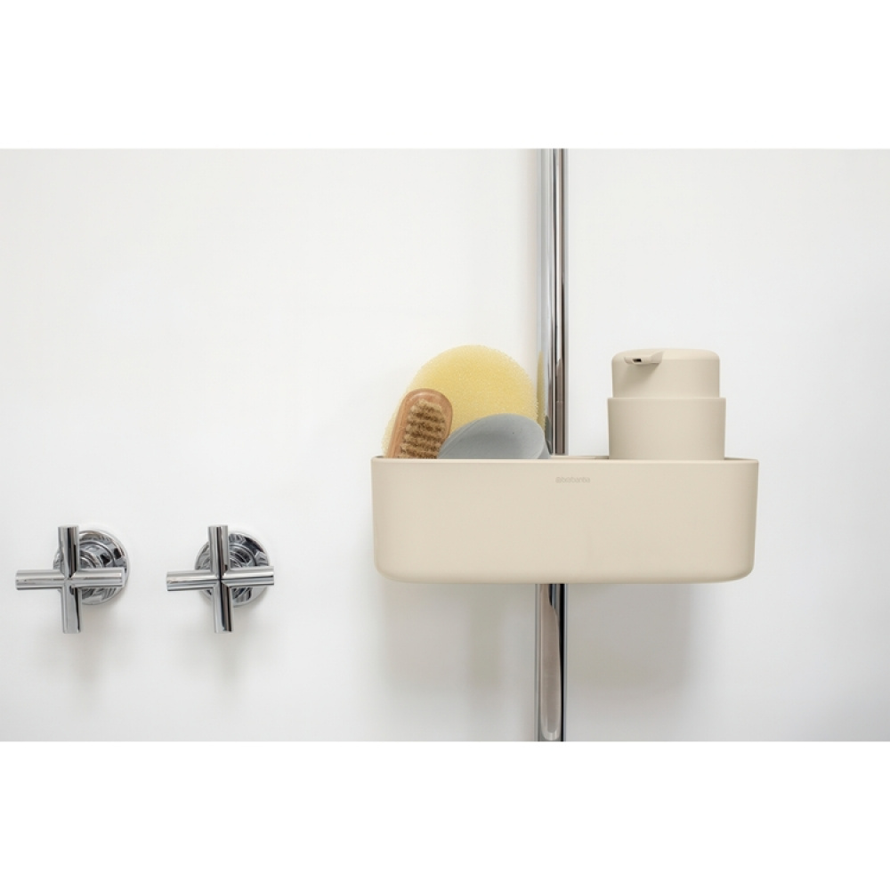 Säilytyskori suihkutankoon, Brabantia, beige ryhmässä Säilytys / Kylpyhuoneen säilytys / Kylpy- ja suihkakoreja @ SmartaSaker.se (41472)
