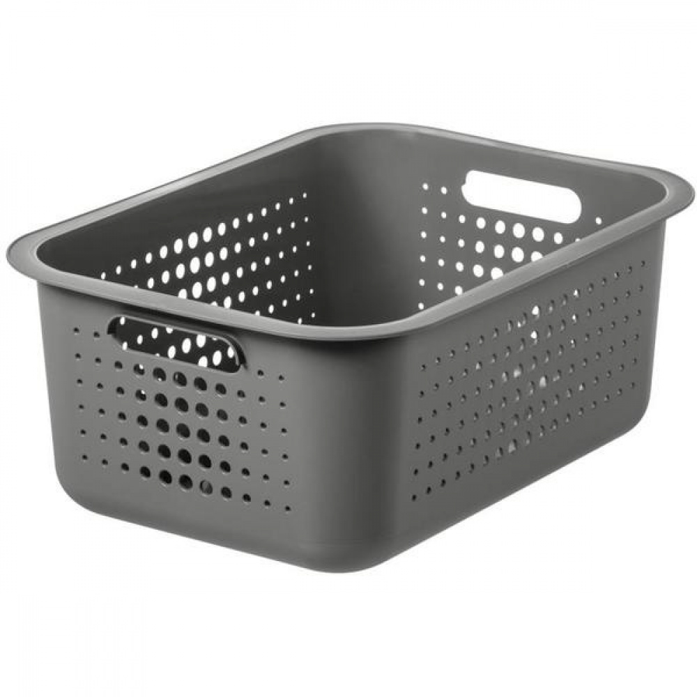 Säilytyskori kierrätysmuovista 10 l, SmartStore, vaaleanharmaa ryhmässä Säilytys / Säilytyskorit / SmartStore säilytyslaatikot @ SmartaSaker.se (41499-ljusgr)
