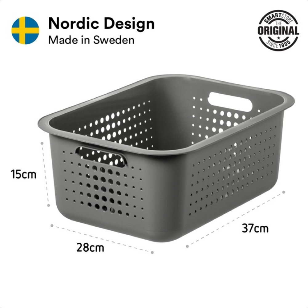 Säilytyskori kierrätysmuovista 10 l, SmartStore ryhmässä Säilytys / Säilytyskorit / SmartStore säilytyslaatikot @ SmartaSaker.se (41499)