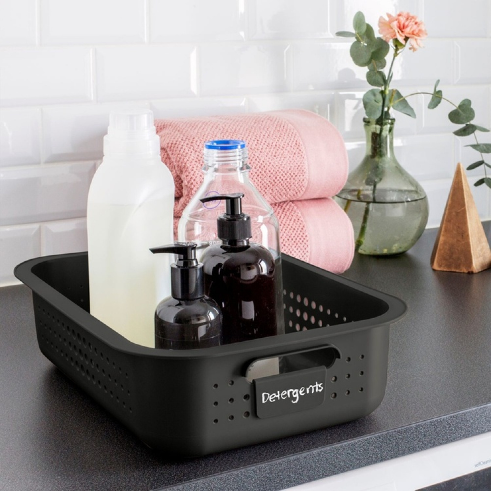 Säilytyskori kierrätysmuovista 6 l, SmartStore, harmaa ryhmässä Säilytys / Varastointi- ja autotallivarasto / Korjeja ja ämpäreitä @ SmartaSaker.se (41501)