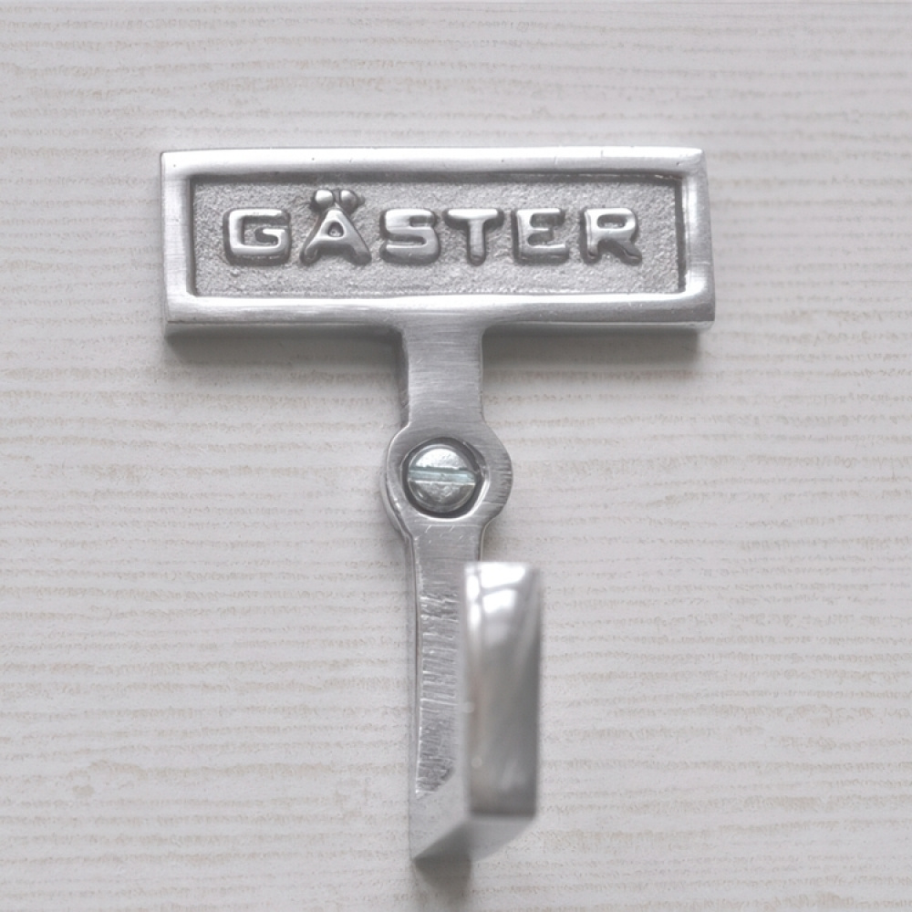 Vieraskyltti koukulla metallia, Vieraat ryhmässä Säilytys / Magnetit ja itsekiinnittyvät / Kyltit ja tarrat @ SmartaSaker.se (41521)