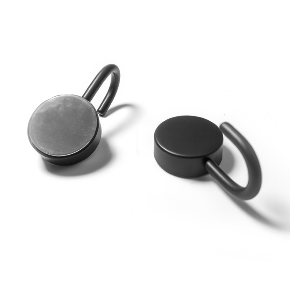 Pyöreä magneettikoukku 2-pack, Musta ryhmässä Säilytys @ SmartaSaker.se (41557)