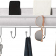 Koukkurivi säilytystilalla, UMBRA HAMMOCK ORGANIZER, 41,5 x K 18 cm Vaaleanharmaa