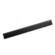 Alumiininen viivain, 30 cm, DESKSTORE SIZE BLACK, musta
